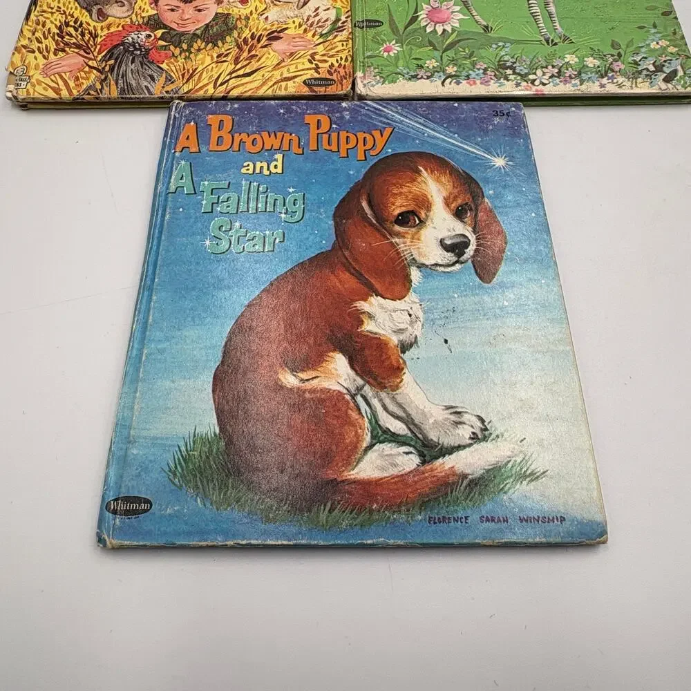 Vintage Lot 5 Whitman Children's Books The Three Bears Try Again Sally Animals